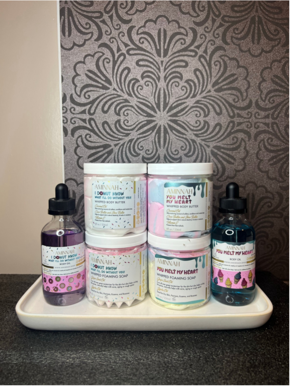 Aminnah Women's Bath & Body Set - 6 Piece Bundle